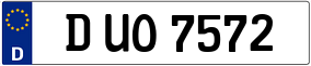 Truck License Plate